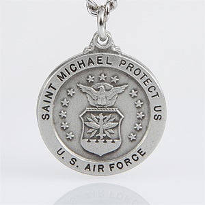 Personalized St. Michael Military Medallion Pendant - Air Force