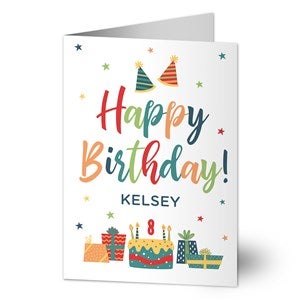 Birthday Celebration Personalized Greeting Card