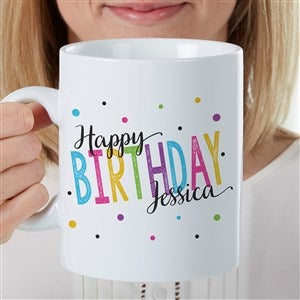 Bold Birthday Personalized 30oz. Oversized Coffee Mug