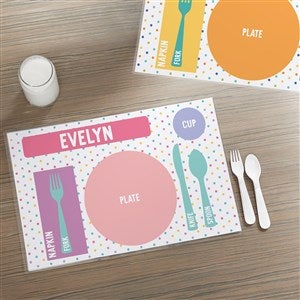 What Goes Where Personalized Laminated Placemat