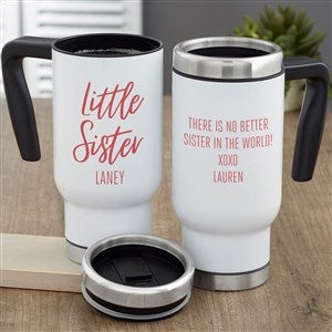 Sisters Forever Personalized Commuter Travel Mug