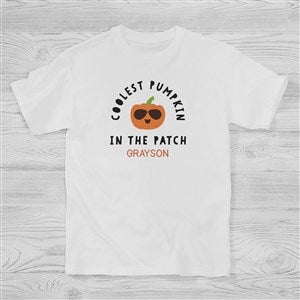 Coolest Pumpkin In The Patch Personalized Halloween Hanes® Kids T-Shirt - Youth Small - Royal Blue