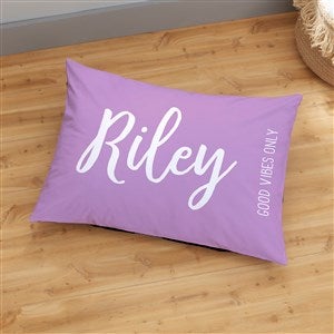 Scripty Style Personalized 22x30 Floor Pillow