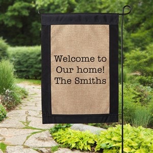 Personalized Burlap Garden Flag - Front Door Expressions