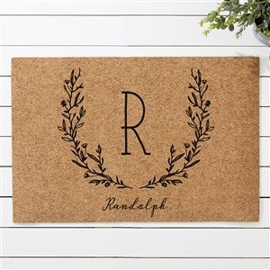 Farmhouse Floral Personalized Wood Coaster