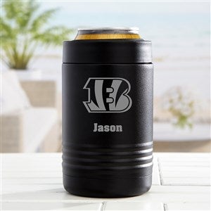 NFL Cincinnati Bengals Personalized 20oz Black Stainless Steel Tumbler