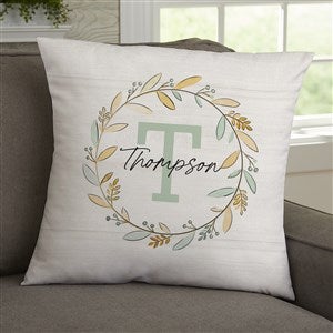 Family Pumpkin Patch Personalized 18 Throw Pillow