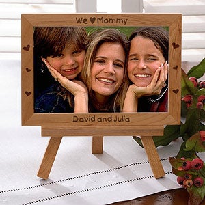 Personalized Wood Easel Picture Frame For Her