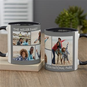 Picture Perfect 5 Photo Personalized Coffee Mug 11oz Black