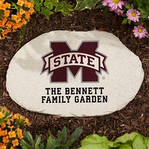 NCAA Mississippi State Bulldogs Personalized Round Garden Stone