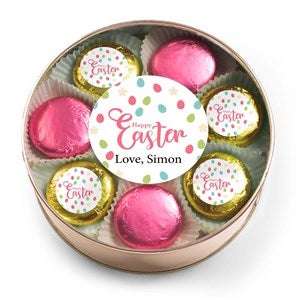 Happy Easter X-Large Tin With 16 Chocolate Covered Oreo Cookies