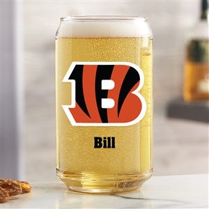 NFL Cincinnati Bengals Personalized Printed Beer Can Glass