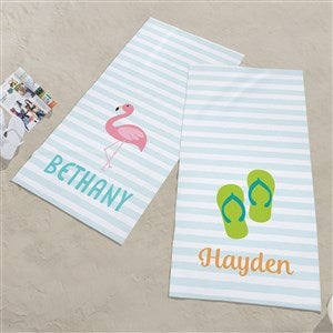 Beach Fun Personalized 30x60 Beach Towel