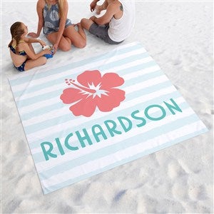 Beach Fun Personalized Beach Blanket