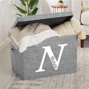 Personalized Initial Felt Storage Box