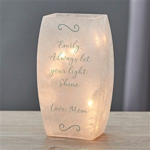 Write Your Own Message Personalized Small Frosted Tabletop Light