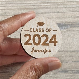 Class Of... Personalized Wood Pocket Token- Whitewashed