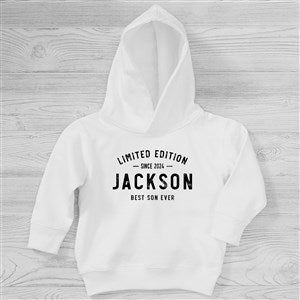 Limited Edition Personalized Toddler Hooded Sweatshirt - Toddler 2T - Grey