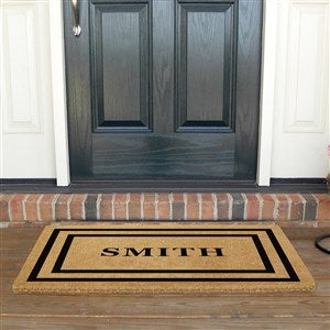 Personalized Double Frame Premium Coir Doormat - 22x36