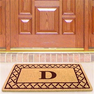 Monogrammed Trellis Premium Coir Doormat - 22x36