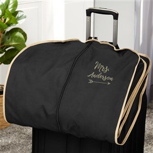 Mr. & Mrs. Embroidered Deluxe Garment Bag