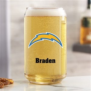 NFL Los Angeles Chargers Personalized Printed Beer Can Glass