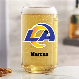 NFL Los Angeles Rams Personalized Printed Beer Can Glass