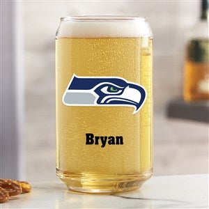 NFL Seattle Seahawks Personalized Printed Beer Can Glass