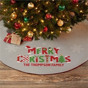 Personalized Christmas Tree Skirt - Joys Of Christmas