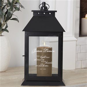 Personalized Decorative Candle Lantern - Memorial Light