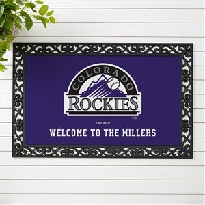 MLB Colorado Rockies Personalized Doormat- 20x35