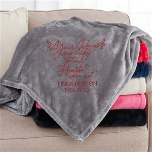 Embroidered discount fleece blankets