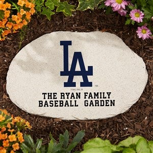 MLB Los Angeles Dodgers Personalized Round Garden Stone