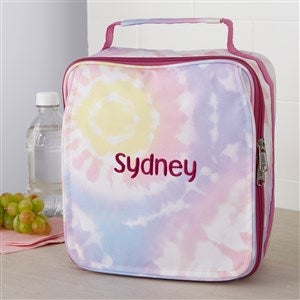 Tie Dye Embroidered Lunch Bag