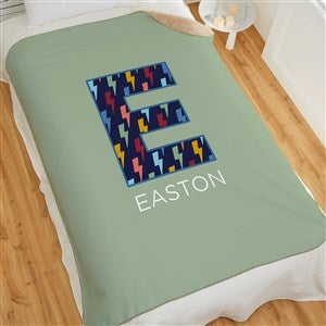 Pop Pattern Personalized 60x80 Sherpa Blanket