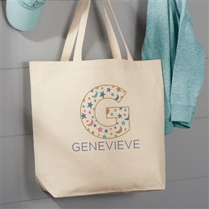 Pop Pattern Personalized Canvas Tote Bag- 20 X 15