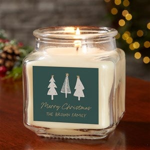 Christmas Aspen Personalized 10 Oz. Vanilla Candle Jar