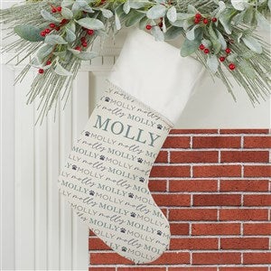 Personalized Pet Christmas Stockings - Pawfect Pet - Ivory