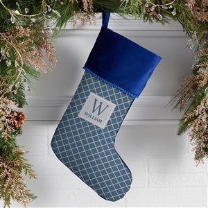 Christmas Custom Pattern Personalized Blue Christmas Stockings