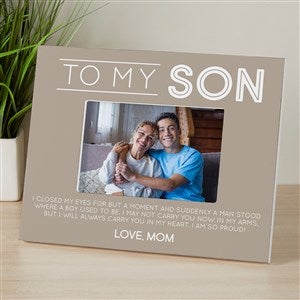 To My Son Personalized 4x6 Tabletop Frame - Horizontal