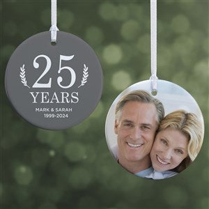 Love Everlasting Personalized Anniversary Ornament - 2.85 Glossy - 2 Sided