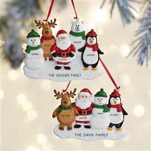 Santa and Friends© Personalized Ornament  - 37758