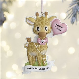 Personalized Baby Girl Giraffe Ornament - Christmas Gifts - #37761