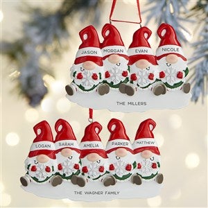 Gnome Family Personalized Ornament  - 37767