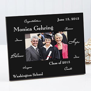 Personalized Graduation Photo Frame   Words to Inspire