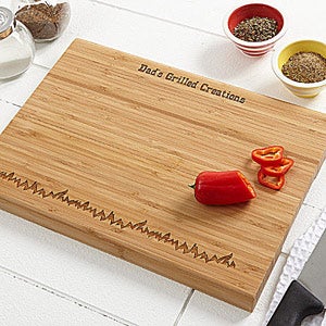 Personalized Bamboo Cutting Board   Grilled To Perfection