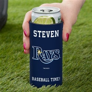 Tampa Bay Rays Personalized Slim Can Holder MLB Baseball