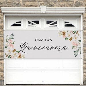 Quinceañera Personalized Birthday Banner - 45x108