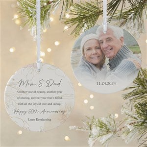 To My Parents Personalized Ornament- 3.75 Matte - 2 Sided