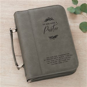 So God Made? Personalized Bible Cover-Charcoal